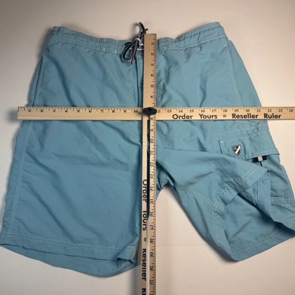 Daniel Cremieux Beach Wear Board Shorts Swim Trunks Men’s Size L  Aqua Blue Surf - Picture 3 of 7